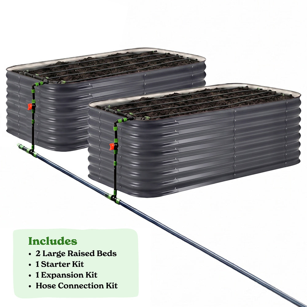 2-Pack Large 29" Tall Bed and Irrigation Kits