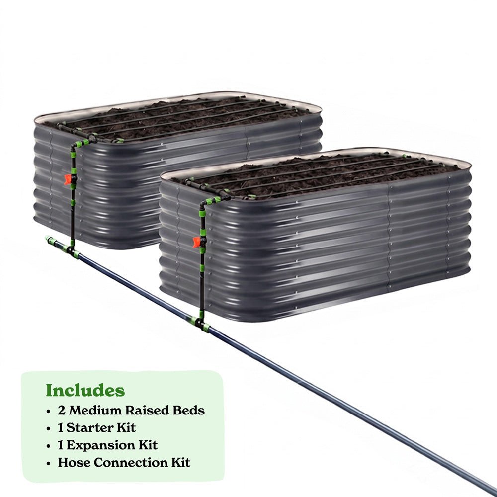 2-Pack Medium 29" Tall Bed and Irrigation Kits