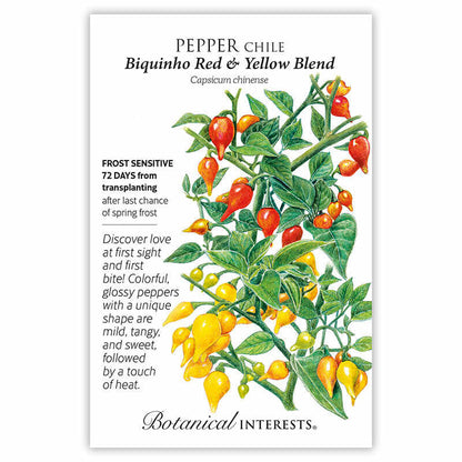 Red and Yellow Blend Biquinho Chile Pepper Seeds