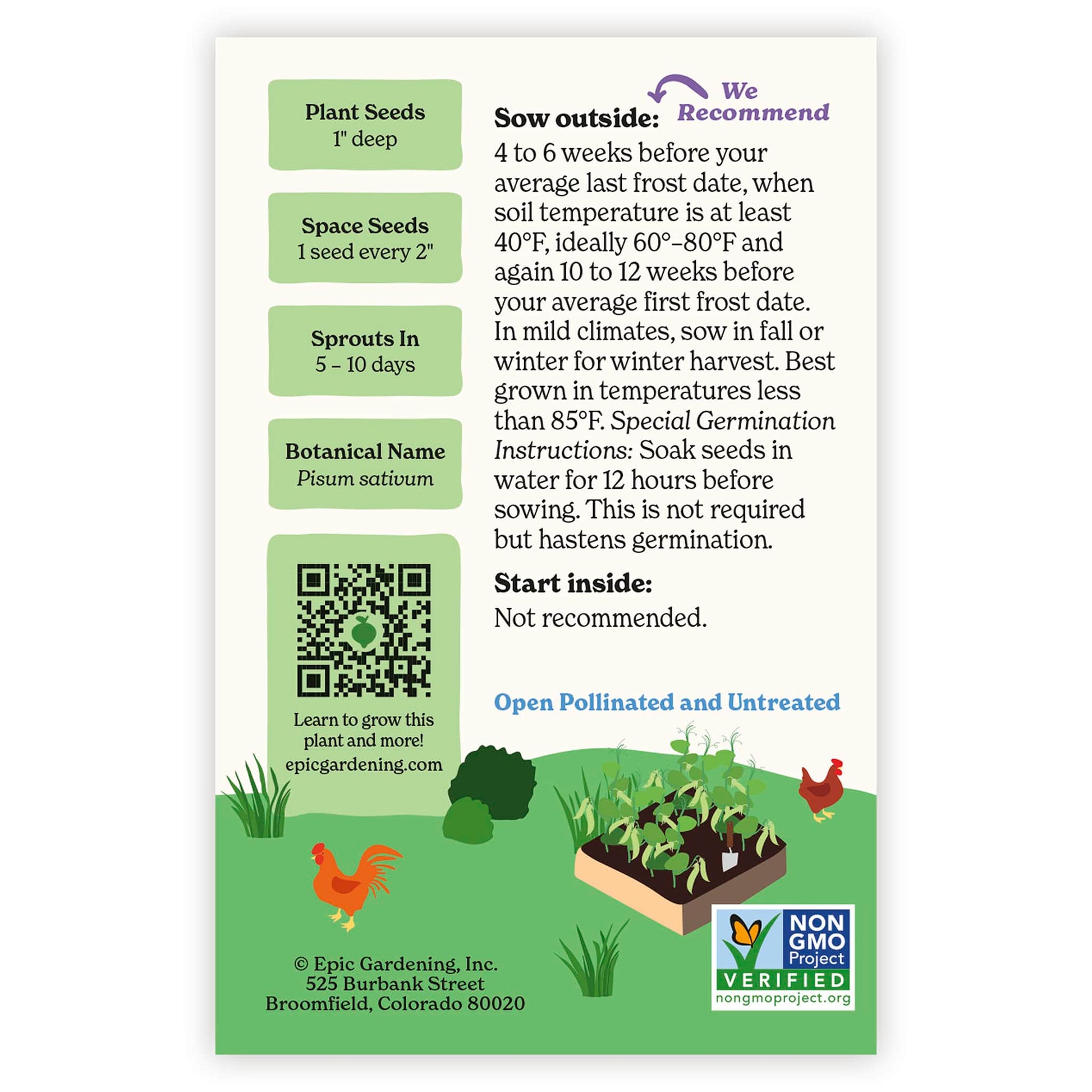 oregon seed planting guide Oregon Giant Snow Pea