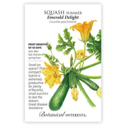 Emerald Delight Summer Squash Seeds