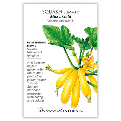 Max's Gold Summer Squash Seeds