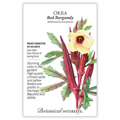 Red Burgundy Okra Seeds