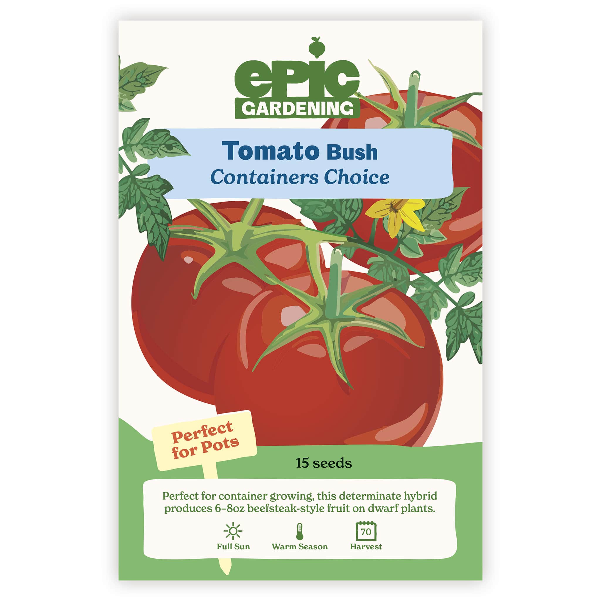 Containers Choice Red Bush Tomato – Epic Gardening