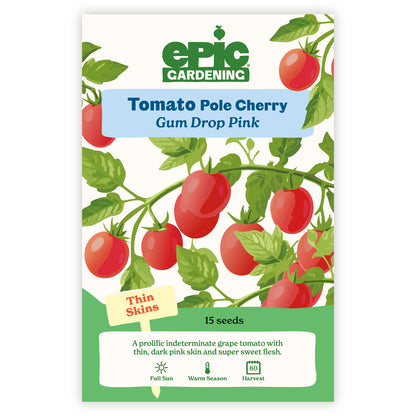 Gum Drop Pink Pole Cherry Tomato