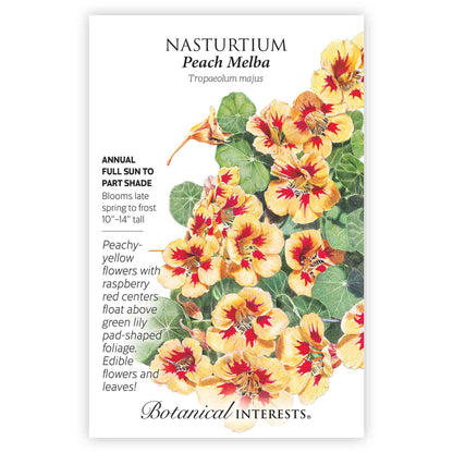 Peach Melba Nasturtium Seeds