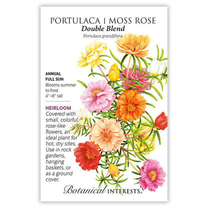 Double Blend Portulaca (Moss Rose) Seeds