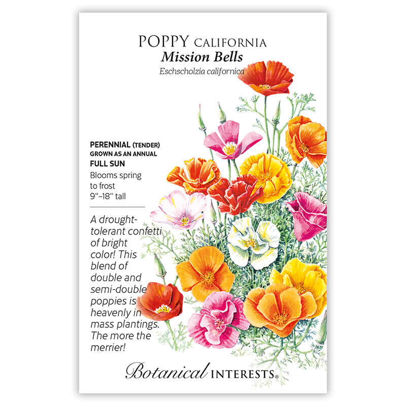 Mission Bells California Poppy Seeds