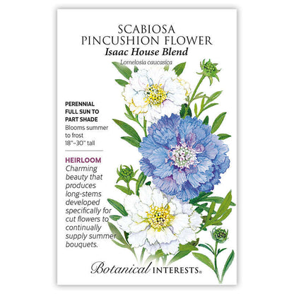 Isaac House Blend Scabiosa Pincushion Flower Seeds