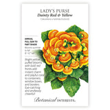 Dainty Red & Yellow Lady's Purse Seeds