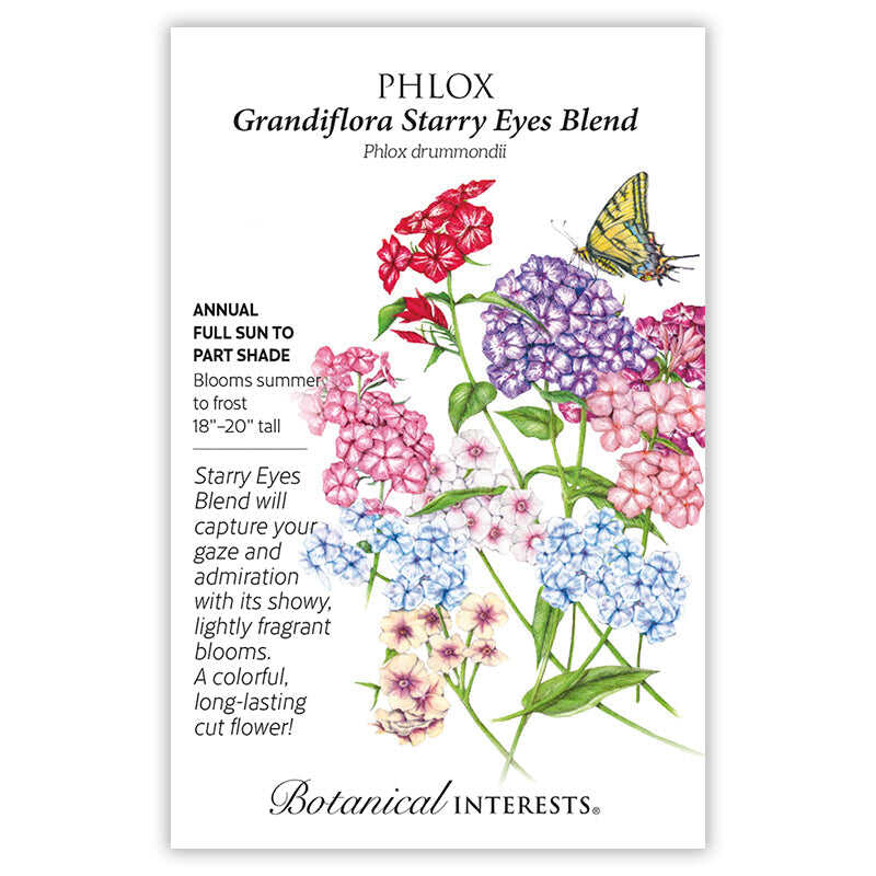 phlox from seed to flower Grandiflora Starry Eyes Blend Phlox Seeds – Epic Gardening