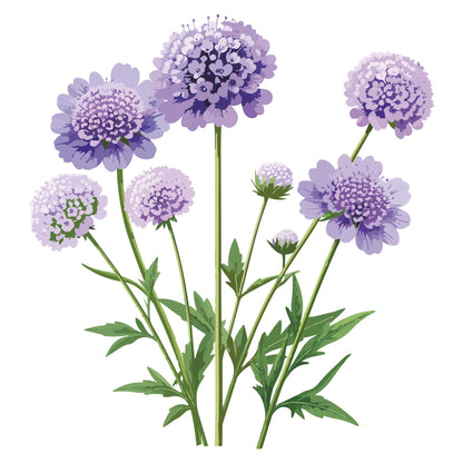 Oxford Blue Scabiosa