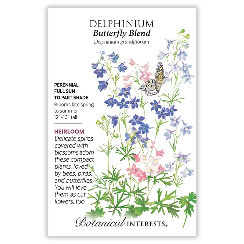 Butterfly Blend Delphinium Seeds