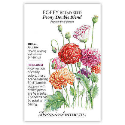 Peony Double Blend Poppy Seeds