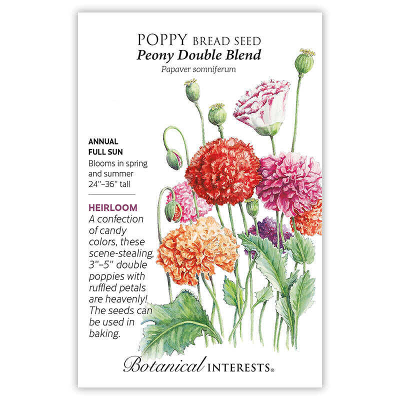 Peony Double Blend Poppy Seeds