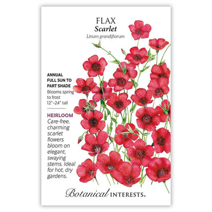 Scarlet Flax Heirloom Seeds