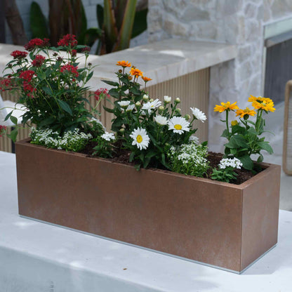 12" Tall Modern Patio Planter