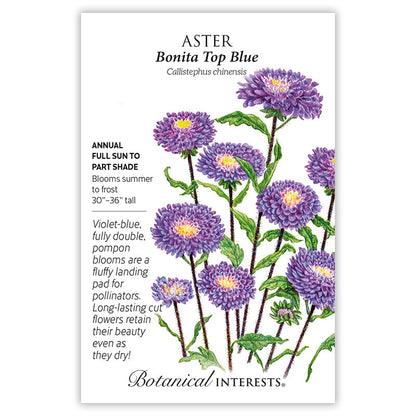 Bonita Top Blue Aster Seeds Product Image