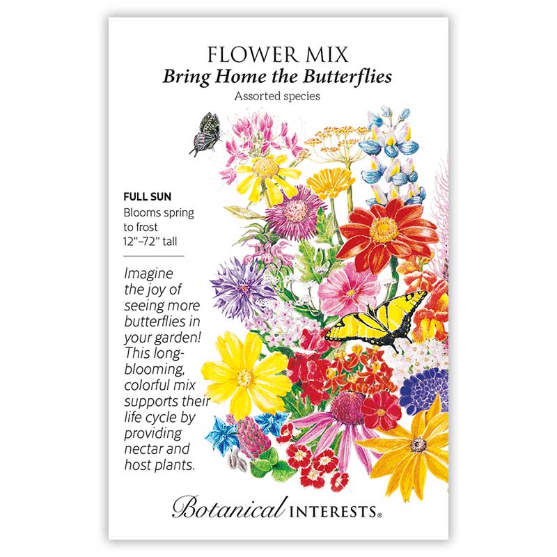 butterfly flower seeds mix Bring Home the Butterflies Flower Seed Mix