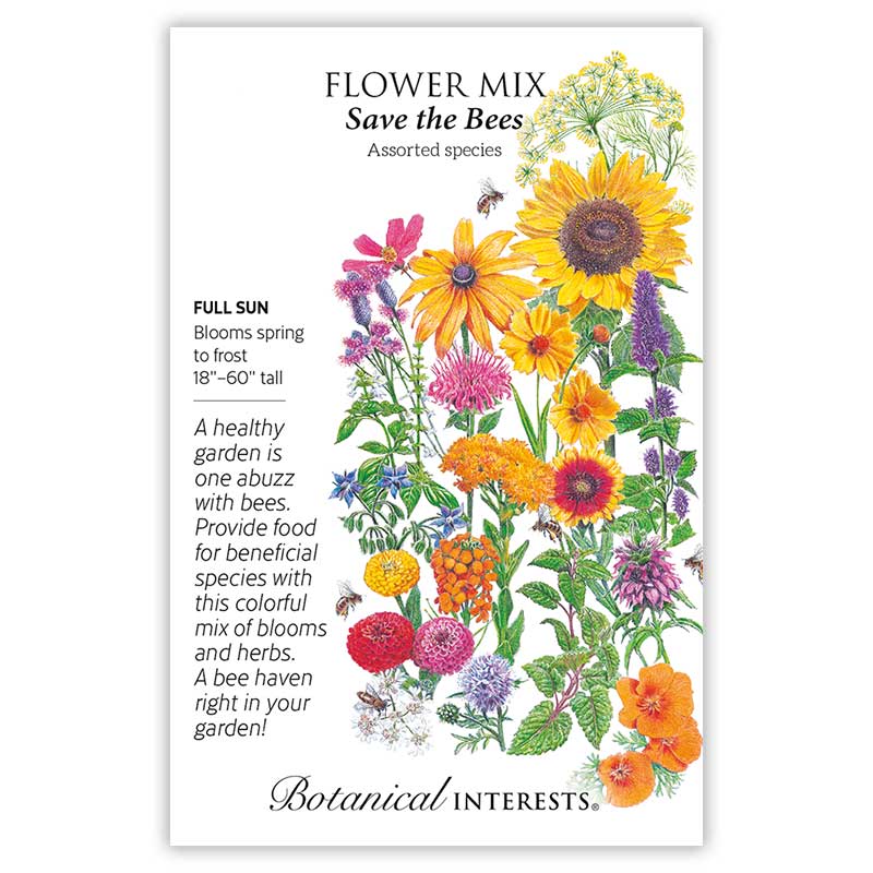 best flower seeds for bees Save the Bees Flower Mix Seeds