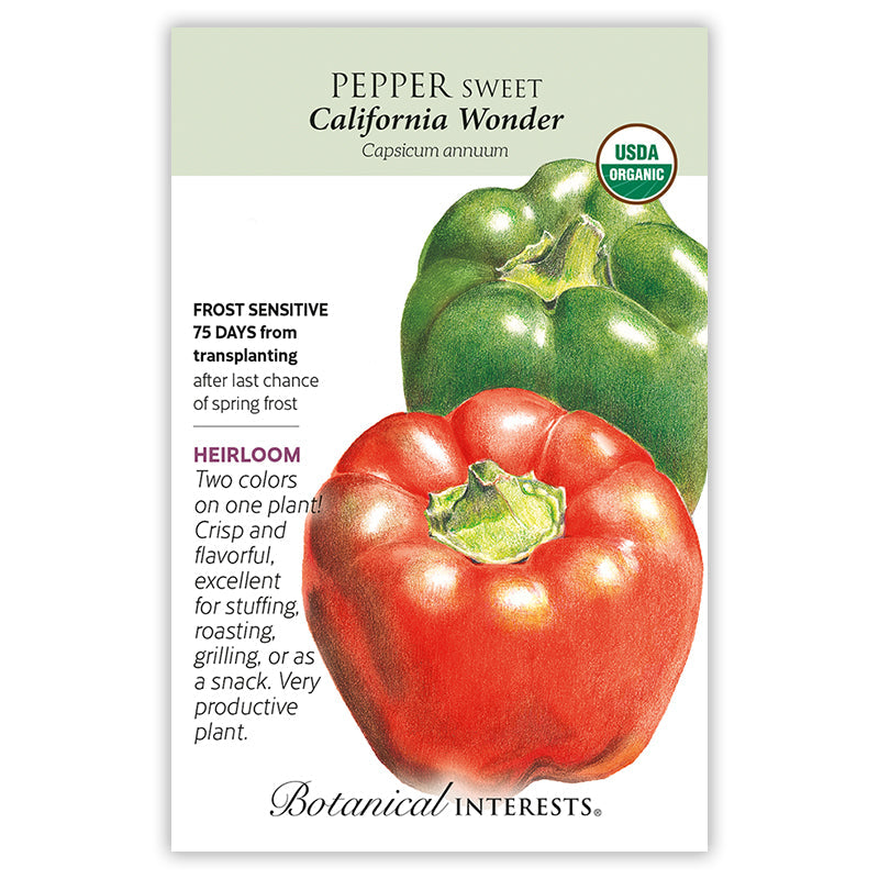 California Wonder Sweet Pepper Seeds Product Image