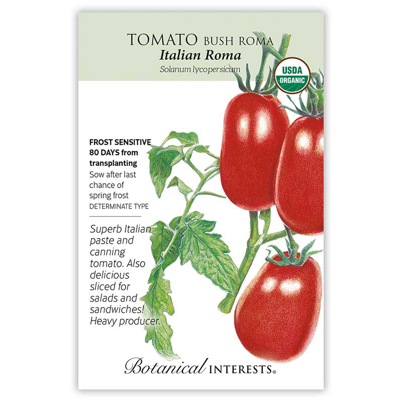 planting roma tomato seeds Italian Roma Bush Tomato Seeds