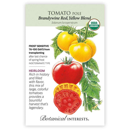 Brandywine Red & Yellow Blend Pole Tomato Seeds