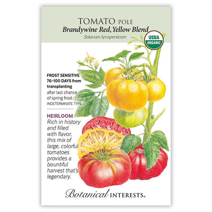 Brandywine Red & Yellow Blend Pole Tomato Seeds