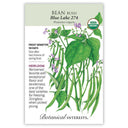 Blue Lake 274 Bush Bean Seeds