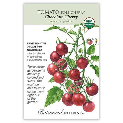 Chocolate Cherry Pole Cherry Tomato Seeds