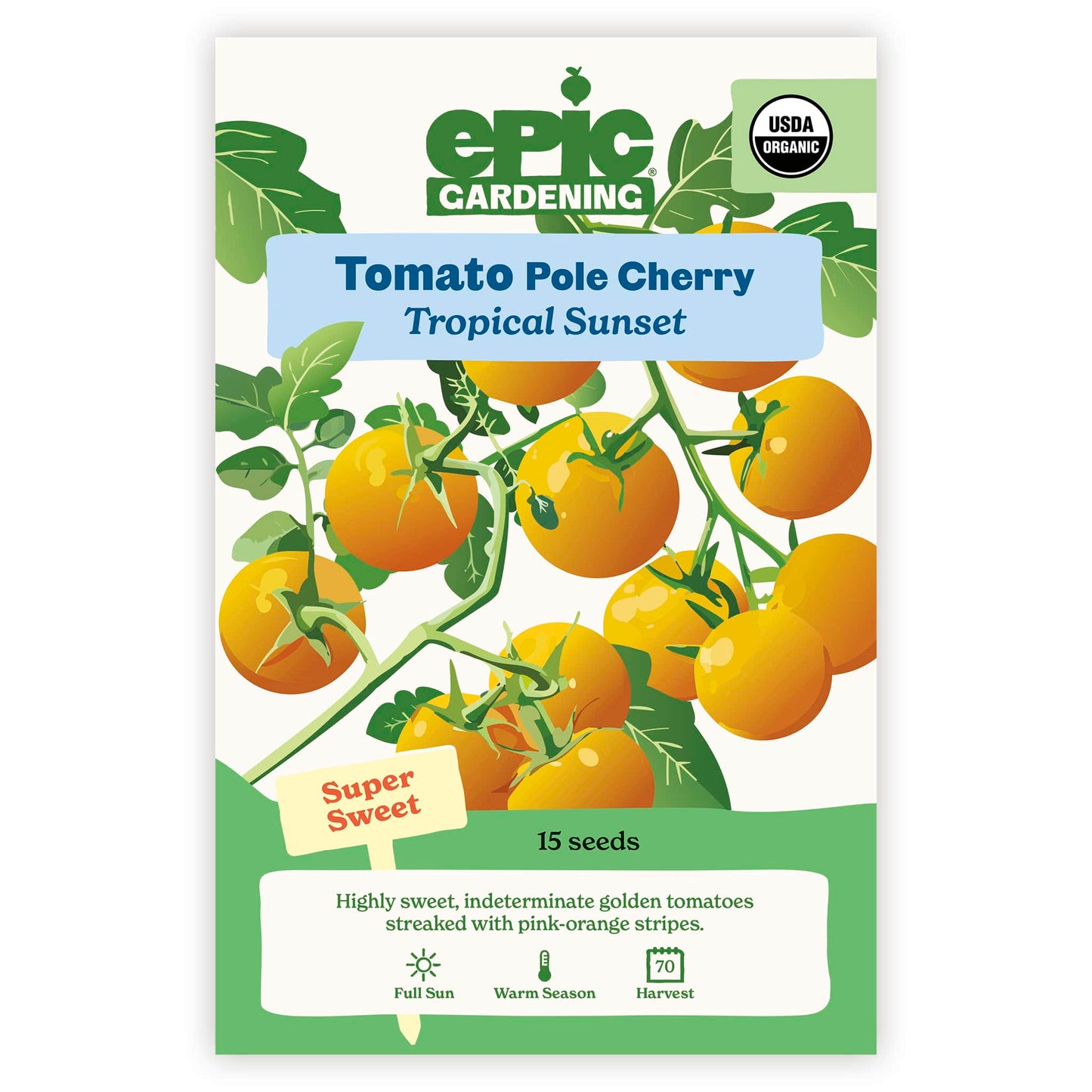 Tropical Sunset Pole Cherry Tomato