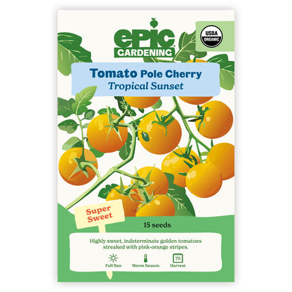 Tropical Sunset Pole Cherry Tomato