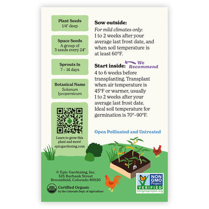 Tropical Sunset Pole Cherry Tomato