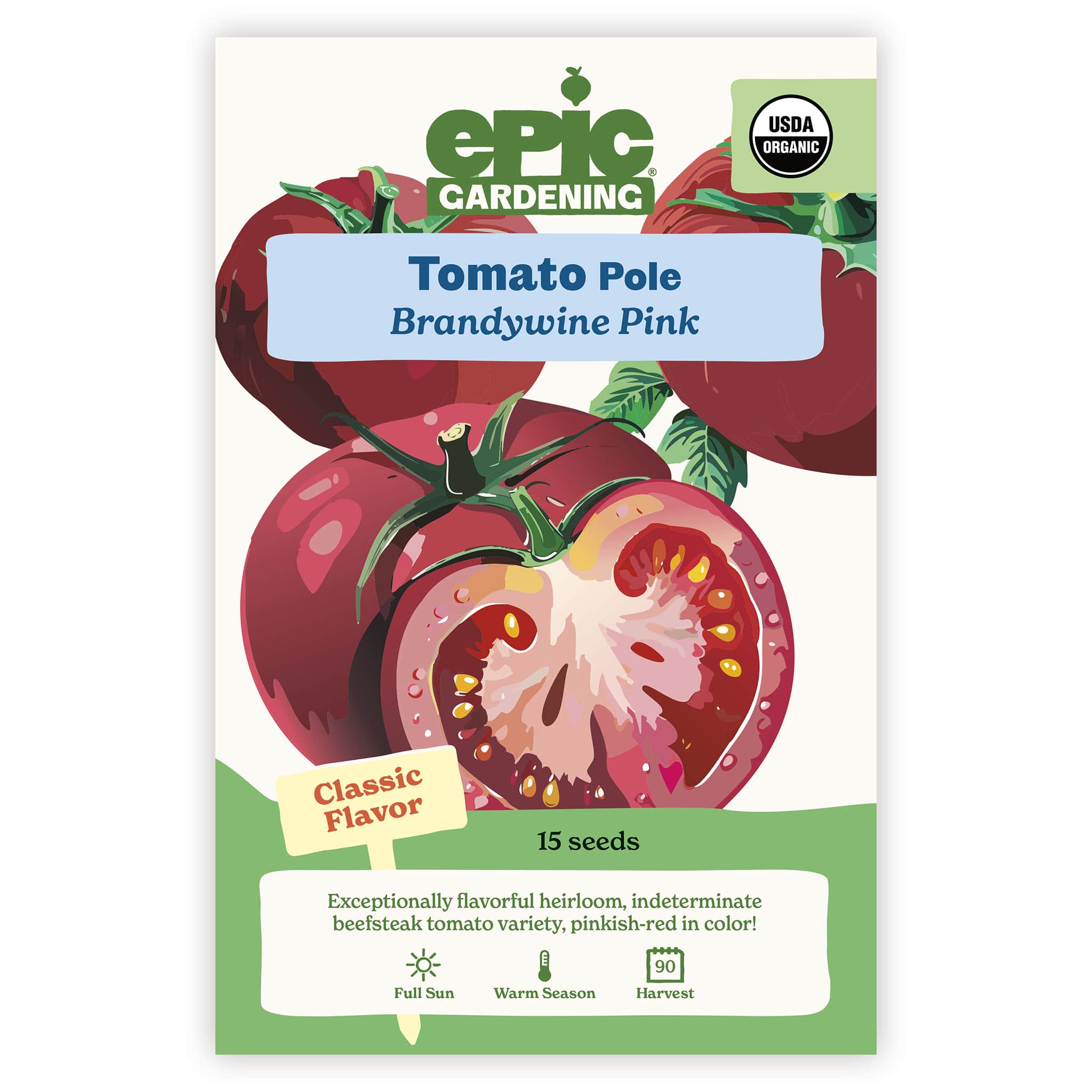Brandywine Pink Pole Tomato – Epic Gardening