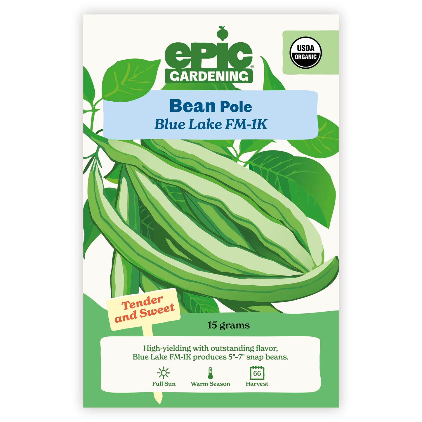 Blue Lake FM-1K Pole Bean