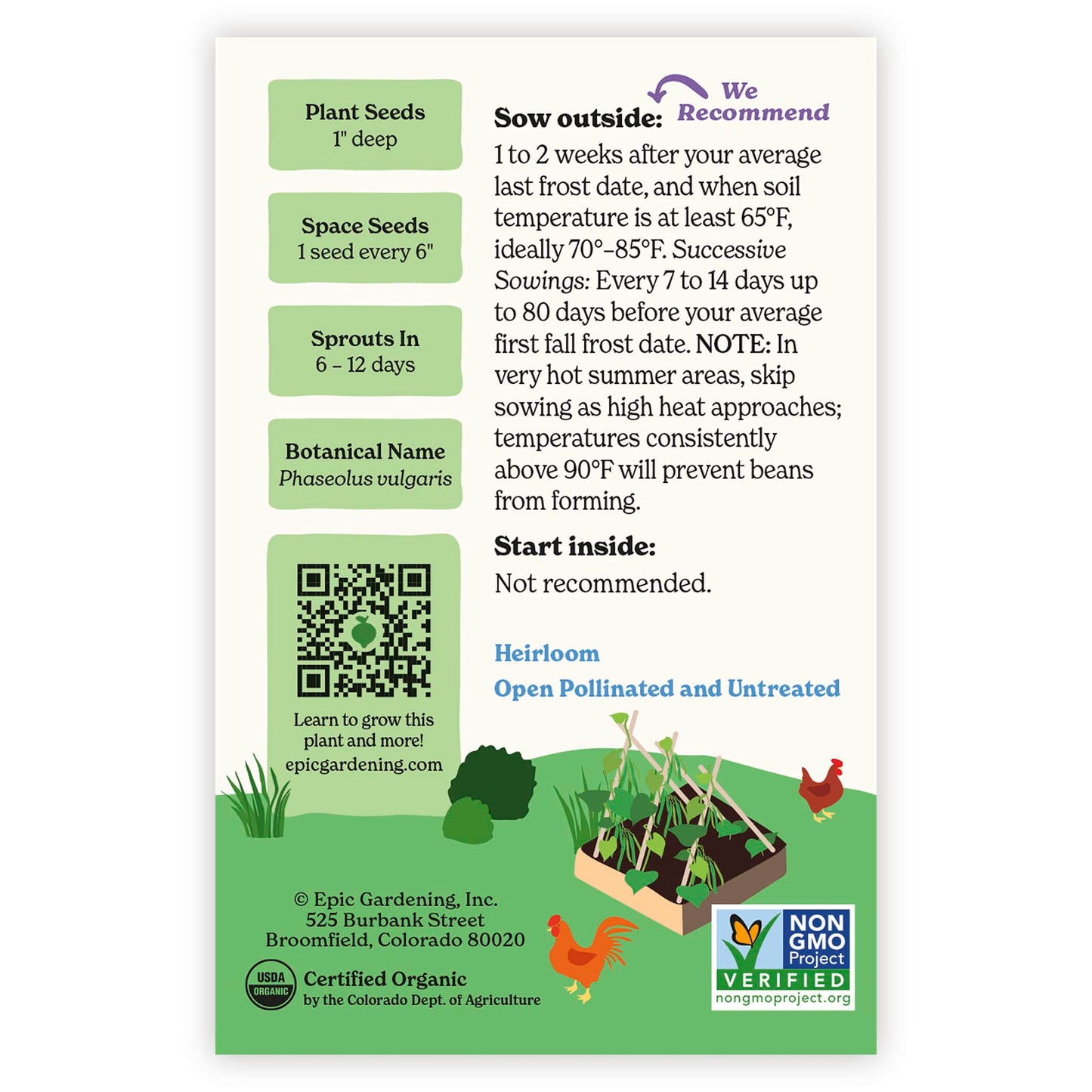 Blue Lake FM-1K Pole Bean