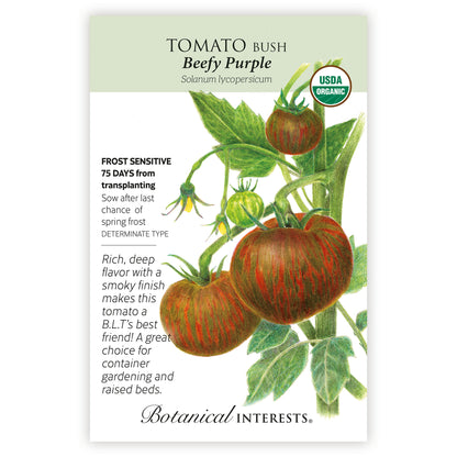 Beefy Purple Bush Tomato Seeds