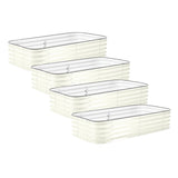 4-Pack Medium Modular Metal Raised Garden Bed Kit - 15” Tall