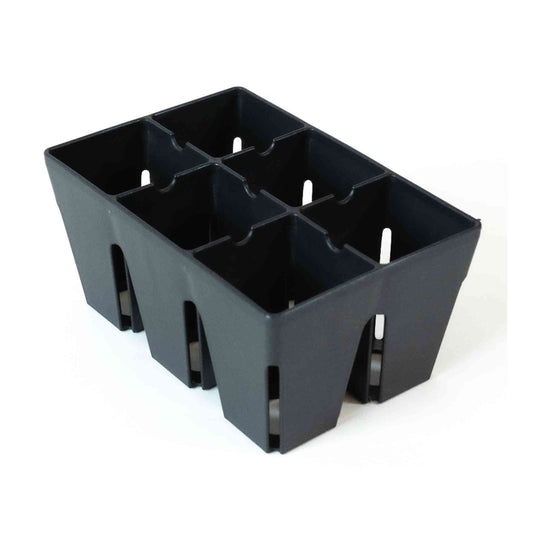 Epic 6-Cell Seed Starting Trays - 6 Trays / Black