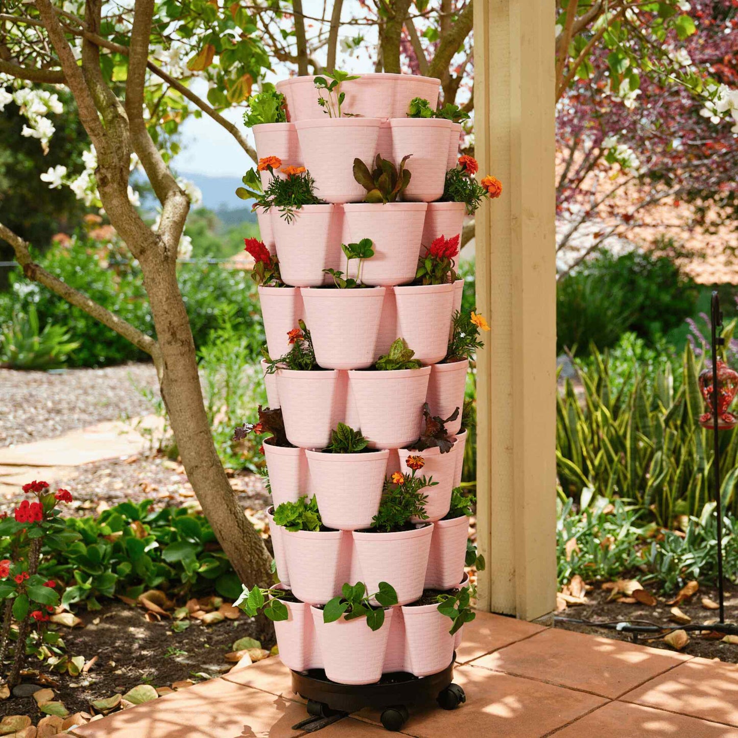 7-Tier Vertical Planter Basketweave