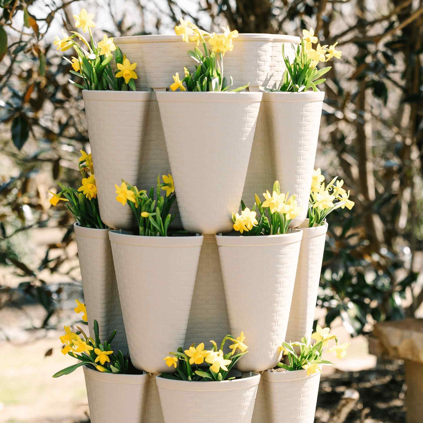 7-Tier Vertical Planter Basketweave