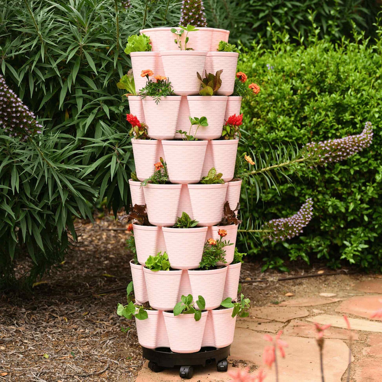 7-Tier Vertical Planter Basketweave