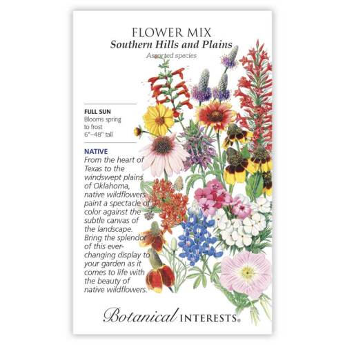 Southern Hills and Plains Flower Mix Seeds