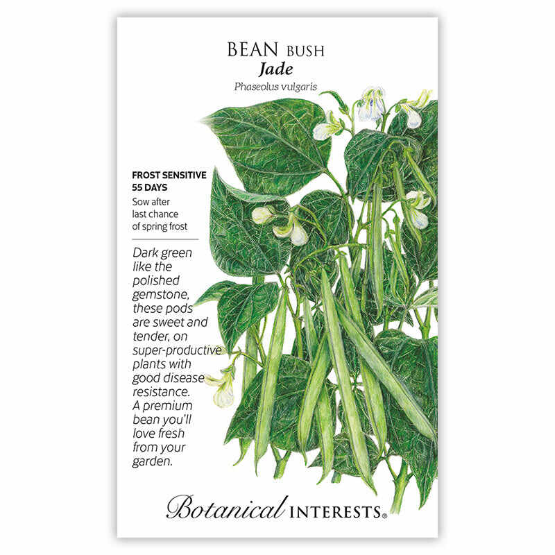 Botanical Interests Jade Bush Bean Seeds