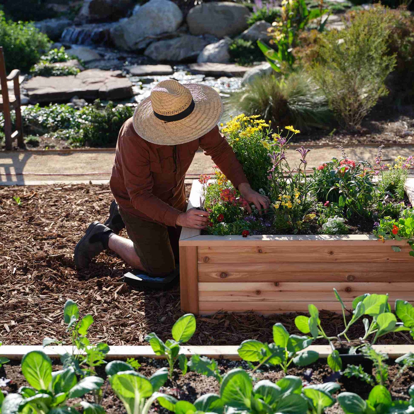 Small Cedar Raised Bed 47" x 47" x 15"