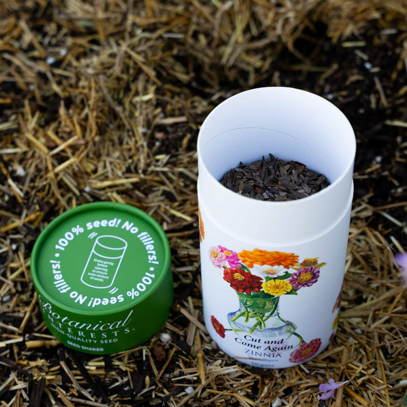 Zinnia Cut and Come Again Seed Shaker