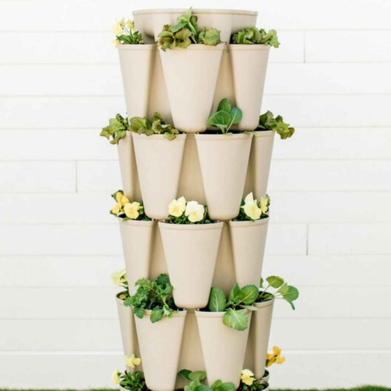 vertical pot plant stand GreenStalk 5-Tier Vertical Planter
