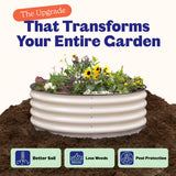 Round Metal Raised Garden Bed - 15" Tall