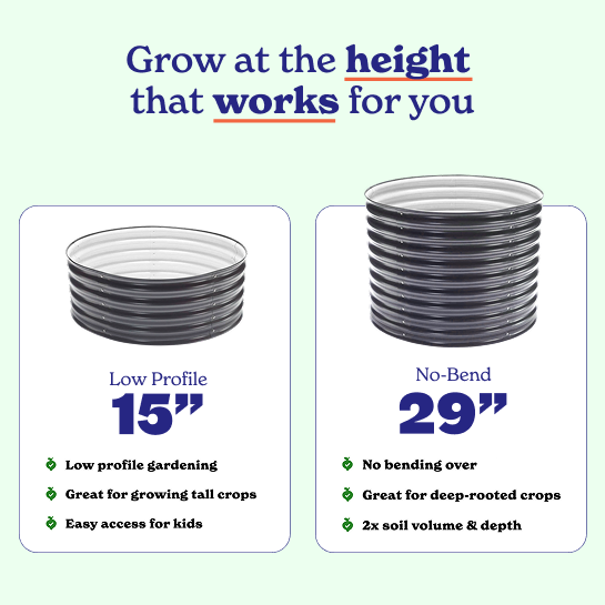 Round Metal Raised Garden Bed - 29