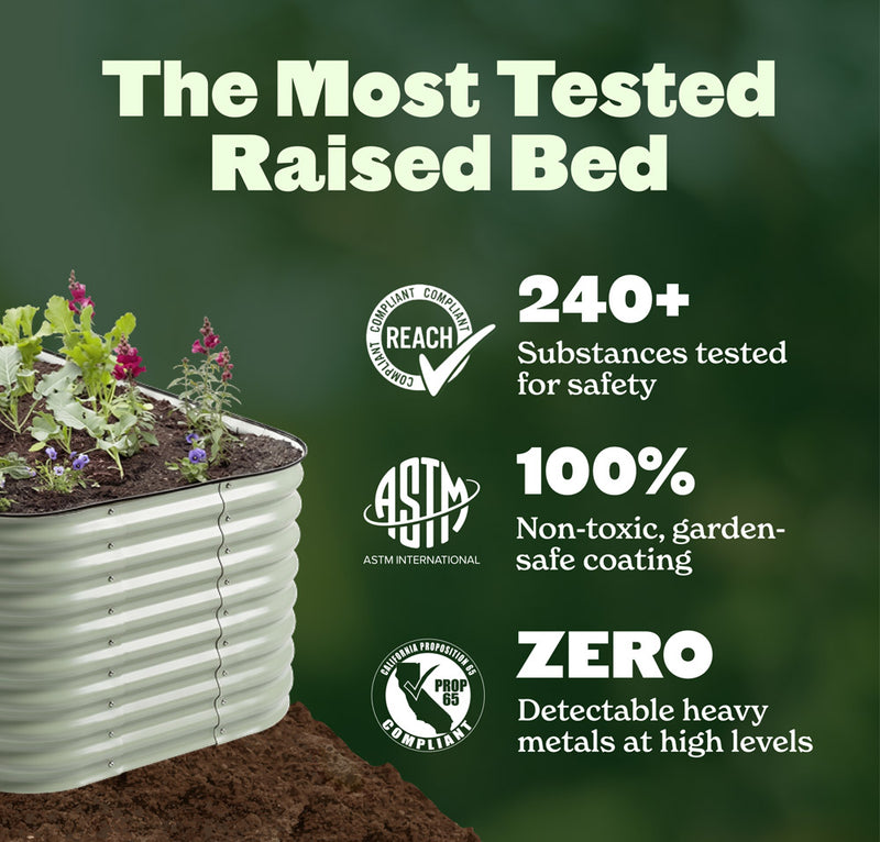 Medium Modular Metal Raised Garden Bed - 15" Tall